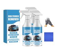 Car Rust & Iron Particle Remover Spray, Fast-Acting Metal Surface Cleaner, Heavy Duty Rust Dissolver, Fast Acting Rust Remover Spray for Cars, Chains, Stainless Steel, Multi-Surface Cleaner (3)