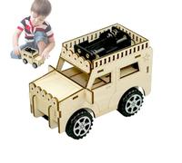Car Science Experiment - Educational Science Experiment Kit, 5.12x2.76 inches Wood Toy Car for STEM Learning, DIY Educational Crafts, Hands on Projects for Home, School, Or Classroom