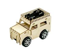 Car Science Experiment - Kit d'expériences éducatives - Voiture jouet en bois - Artisanat éducatif pour les sciences éducatives pour l'âge de 12 ans - Kit de voiture en bois - Jeu éducatif de physique
