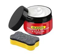 Car Scratch Glass Polishing Repair Compound - Fifty Gram Optical Cerium Oxide Clarifier, Professional Windshield Hard Water Spot Stain Remover, Distort Free Grinding Cream | For