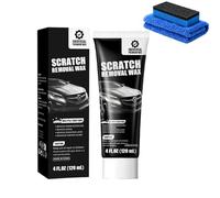 Car Scratch Removal Wax, 120ml Tube with Sponge and Cloth, Premium Polishing Compound for Deep and Light Scratches, Safe for All Paints, DIY Car Scratch Repair (1PCS)