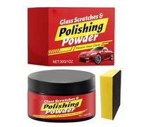 Car Scratch Remover - Glass Crack Repair | Auto Mark Corrector with Sponge Polishing Action, Windshield Mirror Care Compound, Exterior Restoration Formula for Vehicle Detailing
