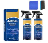 Car Scratch Wax Coating Spray, Undersunny Car Shine, Quick Effect Coatings Agent, 3 in 1 High Protection Quick Coat Spray, Car Care, Renovation (2 pcs)