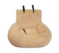 Car Seat, Car Seat Dog Bed with Safety Straps, Fluffy Safety Seat for Large Small Dogs, Pets Bed for Travel with Thick Cushion (J,60 x 60 cm)