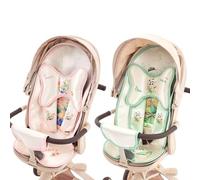 Car Seat Cooler Pad, Ice Silk Breathable Cushion, Sweat Absorbing Comfort Liner, Soft Cartoon Stroller Mat for Baby Carrier and Chair, 44.09x16.93 Inches