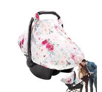 Car Seat Cover Kids, Travel Carrier Canopy, Kick-Proof 2 Layer Nursing Shield, Fit for Boys Girls Toddler, Breathable Windproof Protection for Outdoor Baby Car Seat