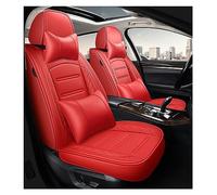 car seat covers front pair Housse Siège Voiture En Cuir PU 5 Places Pour PEUGEOT 206 Pour 307SW 308 407 408 Pour 508sw 208 2008 3008 4008 5008 Pour RCZ(B Red 5 Seat)