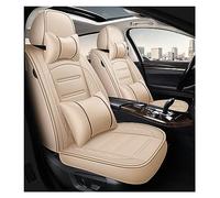 car seat covers front pair Housse Siège Voiture En Cuir PU 5 Places Pour PEUGEOT 206 Pour 307SW 308 407 408 Pour 508sw 208 2008 3008 4008 5008 Pour RCZ(B Beige 5 Seat)