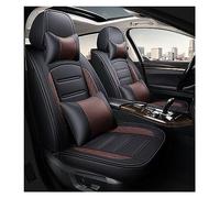 car seat covers front pair Housse Siège Voiture En Cuir PU 5 Places Pour PEUGEOT 206 Pour 307SW 308 407 408 Pour 508sw 208 2008 3008 4008 5008 Pour RCZ(B Bk Coffee 5 Seat)