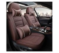 car seat covers front pair Housse Siège Voiture En Cuir PU 5 Places Pour PEUGEOT 206 Pour 307SW 308 407 408 Pour 508sw 208 2008 3008 4008 5008 Pour RCZ(B Coffee 5 Seat)