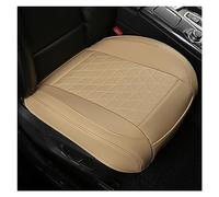 car seat covers front pair Housse Siège Voiture En Cuir PU Protection Respirante Coussin Antidérapant Taille Universelle Conducteur(One Front Beige)