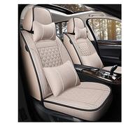 car seat covers front pair Housse Siège Voiture En Lin Pour NISSAN Tous Les Modèles Pour Qashqai Pour Juke Pour Feuille Pour Armada Pour Cube Pour Tiida(B Beige 5 Seat)