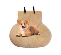 Car Seat Dogs, Soft Dog Booster Seat, 23.6x23.6 inches, Non-Slip Plush Pet Carrier, Machine-Washable Travel Bed for Road Trips, Daily Commuting, Family Vacation
