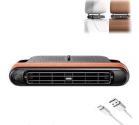 Car Seat Fan for Backseat, Car Fans for Backseat for Passengers, Dual Airflow Car Seat Cooling Fan USB Clip On Portable Fan for Car SUV Truck Accessories (USB - Plug-in - D)