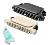 Car Seat Fan with 3000 mAh, 3 Speeds, USB Headrest Car Seat Cooling Fan for Kids Pets, Portable Car AC Fan for SUV Van Truck Travel (Beige+Black)