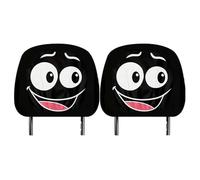 Car Seat Headrest Covers, 2 Piece Cartoon Headrest Covers, Funny Design