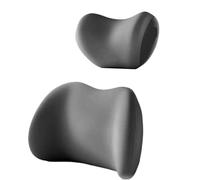 Car Seat Neck Appuie-tête de voiture lombaire en mousse à mémoire de forme, support lombaire cervical universel, appui-tête automatique, oreiller de dossier, bureau Oreillers de voyage(1 set Gary)