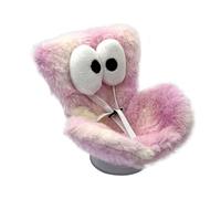 Car Seat - Plush Chair Cushion, Eyes Design Display Holder, Soft Toy Car Seat, Collectible Accessory for Kids, Room Decor, Air Vent, Dashboard, Play Display, 4.33 × 3.15× 4.33in