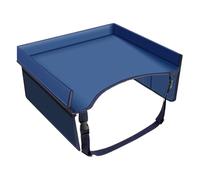 Car Seat Travel Tray, Kids Lap Desk, Foldable Fixture with Adjustable Straps, Pocket Utility with Compact Build, 15.75x12.6x7.87 inches Automotive Accessory, Reliable Organizer for Boys Girls Road