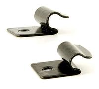 CAR SHADES Clip de remplacement M12 - métal plat 15mm, Noir