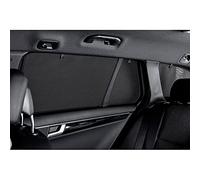 CAR SHADES Set de Compatible avec Citroen Berlingo XL/Peugeot Rifter/Opel Combo Life/Toyota Proace City 2018- (Seulement pour hayon arrière avec Lunette Fixe) (6-pièces), Noir