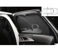 CAR SHADES Set de (Portes arrières) Compatible avec Peugeot 208 5 Portes 2012- (2-pièces), Noir