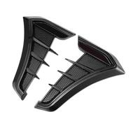 Car Side Vent Decorative Sticker Set - ABS 26x17cm 294g Bright Black Or Carbon Fiber - Universal Automotive Exterior Body Trim For Scratch Protection