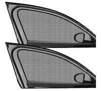 Car Side Window Sun Visor - 2 Pack Mesh Shades | Universal UV Protector for Rear, Breathable Automotive Styling Accessory, Essential Shield for Heat Reduction and Passenger Privacy