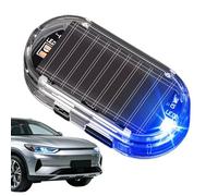 Car Solar Alarm Light - Solar Powered Flashing Warning Light, Anti Theft Safety Lamp, with USB Charging, Car Strobe Alarm, LED Warning Lamp for Sedan Truck Caravan Garage Parking