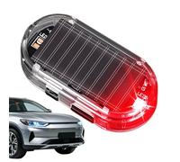 Car Solar Alarm Light - Solar Powered Flashing Warning Light, Anti Theft Safety Lamp, with USB Charging, Car Strobe Alarm, LED Warning Lamp for Sedan Truck Caravan Garage Parking