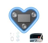 Car Solar Heart LED Light, Wireless Car Atmosphere Light, Valentine's Day Romantic Cars Interior Decor Accessory, Ip65 Waterproof (Blue)