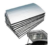 Car Sound Deading Lot de 10 tapis de suppression du son de voiture, coussin de protection acoustique vibrante pour véhicule, barrière acoustique thermique avec film butyle et aluminium autocollant