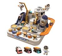 Car Spaces Adventure Toys - 650g Speed Racing Track, Miniature Car Collection, Puzzle Learning Toys, Toddler Exploration Set Astronaut Pour Accessoire | Expérience De Jeu Créative Pour Les Garçons D