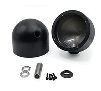 Car Specials Boîtier de haut-parleur en aluminium - Diamètre : 90 mm - Pour haut-parleur médium Audison Thesis TH3.0 - Noir - Avec filetage M13