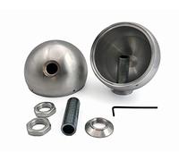 Car Specials Boîtier de haut-parleur en aluminium pour Audison Thesis TH 1.5 II Violino Tweeter en argent avec filetage M13