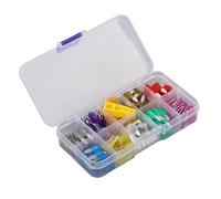 Car Standard Blade Mini Zinc Alloy 2A 3A 5A 7.5A 10A 15A 20A 25A 30A 35A Kit avec boîte de rangement