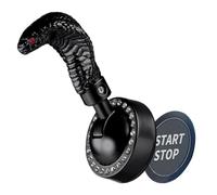 Car Start Stop Button | Decorative Snake Design Pushbutton Part | Heat-Resistant Joystick Car Starter Protector | Aesthetic Driving Enhancement For Truck Trailer RV Automotive Sedan Pickup