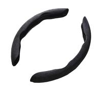 Car Steering Wheel Cover 38cm Steering Wheel Booster Cover Auto Interior Steer Protector Decoration Brow Universal(Black)