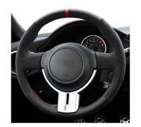 Car Steering Wheel Cover pour Toyota 86 GT86 Housse Volant Voiture Cuir Suédé, Tresse Originale Protege Volant Voiture(Gray Thread)
