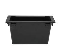 Car Stéréo Audio Radio Radio Box 1Din Dash Dashboard Organizer Black avec Stéréo Radio Storage Pocket, ABS Material, Remplacement de