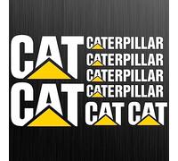 Car Sticker 8 Pieces Car Sticker Funny for Caterpillar Sticker Bagger Excavator Styling Sunscreen Waterproof Cover Scratches (Color : 1, Size : 30cm)