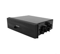 Car Storage Box Pocket Drawer Refits Audios Conversion Fascias 1Din | ABS plastic build, black finish, quick install, fits 1 din slot, dashboard organizer