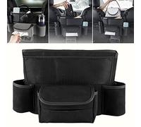 Car Storage Pocket, Car Storage Pocket Handbag Holder for Car Between Seats, Car Large Capacity Storage Bag, Multi-Pocket Automotive Seat Organizer Large Capacity Storage Bag (Black)