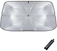 Car Sun Shades,Car Front Windshield,Portable Folding Accessory For All Tesla Models,Easy To Store,Effective Uv Protection,Car Parts (126 X 66 Cm)