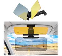 Car Sun Visor Extender, Day & Night Anti Glare Visor for Driving (1PCS) | Polarized Windshield Glare Blocker with Dual Lens Design, Adjustable Clip-On Sunshade for Cars Trucks SUVs