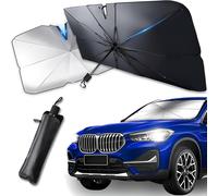 Car Sun Visor Front Windshield 135 X 73 Cm ¿ Anti-Uv 99%, Folding Sun Umbrella, Suitable For Cars, Suv, Vans ¿ Easy To Install And Compact.