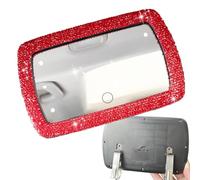 Car Sun Visor Mirror - LED Touch, 6 Lights, Easy Clip, ABS, Portable, For W