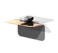 Car Sun Visor, Windshield Sunshade Shield, 13.58x6.5in Goggles Protective Mirror, Authentic UV-Blocking Material, Adjustable Fit Design for Truck, Automotive, Driving, Day, Night