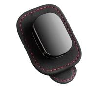 Car Sunglass Holder Clip - PU Leather Eyeglasses Clip Organizer | Car Visor Card Organizer for Automotive Truck Sedan SUV RV Road Trip Daily Outdoor Driving Travel