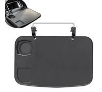 Car Table, Foldable Desk, Dining Non Slip Pad, Portable Dinning and Working Laptop, Kids Passenger Travel Tray Roadtrip Eating, Food Holder 13.98x9.25x0.87 Inches for Backseat Convenience